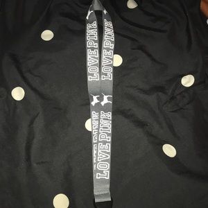 Pink lanyard